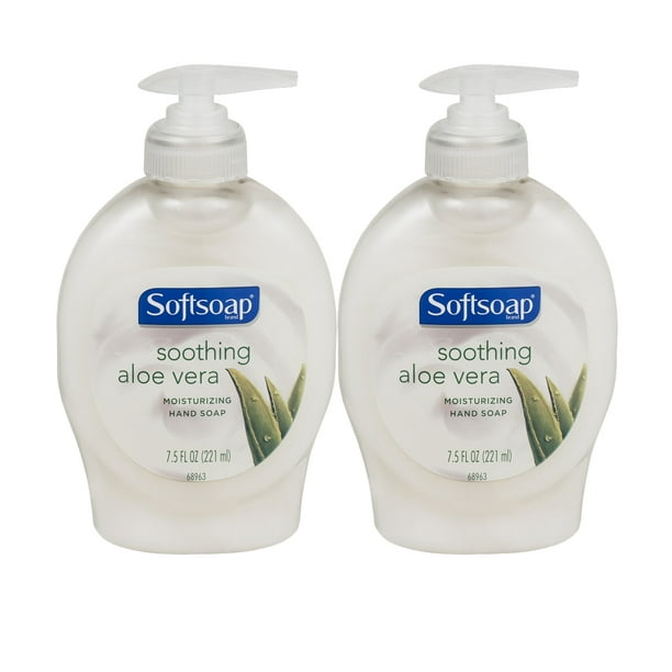 Softsoap Soothing Aloe Vera Moisturizing Hand Soap, 7.5 fl oz, 2 Pack
