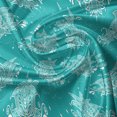thumbnail image 5 of Ambesonne Aqua Damask Window Valance, Oriental Lace Lotus, 54" X 12", Dark Seafoam White, 5 of 5