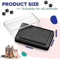 thumbnail image 2 of Cat And Dog Paw Print Stamp Pad Pet Paws Ink Pad Safe Pet Friendly Ink Pad No Mess For Puppy Kitten Memory Keepsake (black Ink), 2 of 5