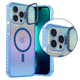 thumbnail image 5 of Funda Case Carcasa Tornasol Color Azul Con Soporte Premium Para iPhone 15 PRO Compatible Con Magsafe., 5 of 7