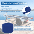 thumbnail image 4 of Olenyer 100'x12" Marine Carpet for Boats, 20oz Boat Trailer Bunk Carpet Extra Thick for Runners,Jet Ski,Blue,3/16 Inch, 4 of 7