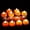 orange, variant on 12 Pack Halloween Pumpkin Candles with Timer, Flameless LED Tea Lights, Battery Operated Flickering Votive Decor for Indoor Parties