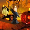 thumbnail image 2 of Crows Halloween Decorations, Halloween Crow Lantern Ghost Festival Prop Candlestick Pendant, LED Electronic Candlelight Pumpkin Lantern Night Light Decor, 2 of 7