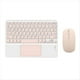 thumbnail image 1 of Teclado Bluetooth con Panel Táctil y Ratón para PC, Tableta, Juegos, Teclado Inalámbrico, Color Rosa, 1 of 5