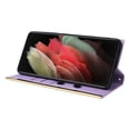 thumbnail image 5 of Desugned For Samsung Galaxy S21 Ultra Wallet Phone Case,With Suction Cup Fastener,Flip Folding Kickstand,With Card Slots,Wrist Strap&Shoulder Strap,Shockproof PU Leather Phone Case,Purple, 5 of 9