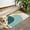 Teal Gold Splash, variant on Dark Blue Marble Gold Line Pattern Door Rugs,Washable Non Slip Door Mats Indoor,Decorative Door Mats,Entry Mat Indoor for Entrance,Bedroom,Kitchen,Bathroom,16"x24"