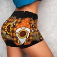 thumbnail image 4 of Fotbe Sunflower Gnomes and Bees Seamless Shorts, Womens Workout Shorts High Waist Stretch Booty Short for Gym/Yoga/Running/Biking-XX-Large, 4 of 9