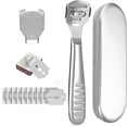 thumbnail image 1 of Portable Stainless Steel Foot Scraper Foot Care Tool Dead Skin Remover Scraper for Travel, 1 of 8