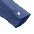 thumbnail image 6 of DYTTDG Men's Dual Chest Pocket Lapel Western Shirt, Solid Long Sleeve Button Up Regular Fit Casual Business Work Top, 6 of 8