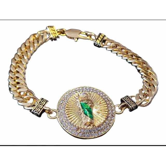 Esclava Maria Almudena Cubana San Judas Tadeo Oro Laminado 18k