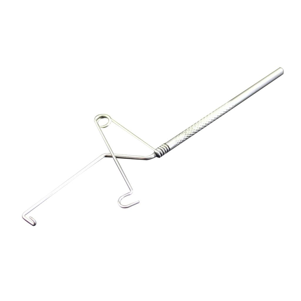 MAGIDEAL 4xMultifunction Fly Tying Finisher Device Fishing Hook Stainless Steel
