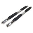 thumbnail image 1 of TrailFX Nerf Bar A7086S TFX 5 Oval Bent Side Bars; With Step Pads; 5 Inch Oval Bent; Polished; Stainless Steel; With Welded End Caps; Rocker Panel Mount, 1 of 2