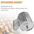 Stainless Steel Rotating Grill 2025 New Chicken Wing Basket Automatic Wind up 360 Rotisserie BBQ