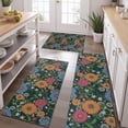thumbnail image 2 of Pioneer Flower Floral Print Pattern Kitchen Rugs Sets Of 3,Kitchen Runner Rugs Non Skid Washable,Decorative Kitchen Floor Mats for Kitchen,Sink,Laundry,17X30 Inch + 17X47 Inch + 17X59 Inch, 2 of 6