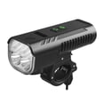 thumbnail image 3 of Faro de bicicleta Luz delantera de bicicleta con bocina USB recargable faro de bicicleta impermeable ciclismo lámpara de luz de conducción nocturna 8 modos de iluminación Abanopi  Faro de bicicleta, 3 of 7
