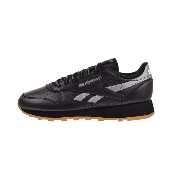 REEBOK MENS Classic Leather Places Faces "Black/Silver/White" 100201810 100201810 from Stadium Goods