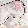 thumbnail image 6 of PiccoCasa Silk Sleeping Mask with Adjustable Strap Eye Mask, Pink Rose, 6 of 7
