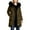 Brown winter coats for women, variant on Nfurl Plus Size Long Winter Coats for Women Thermal Long Sleeve Zip up Quilted Puffer Jackets Warm Outerwear Coats Winter Parka Overcoats White XXL