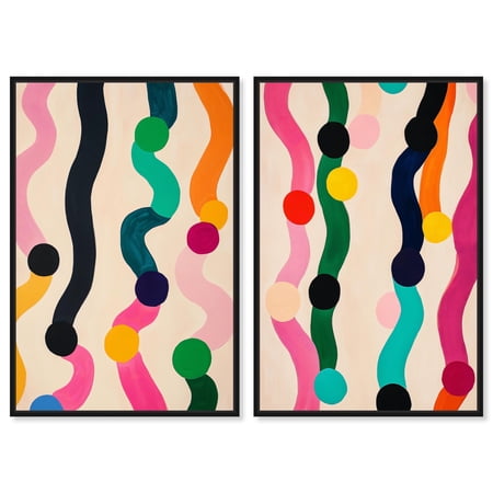 Pearl Colors Set Canvas Print Modern Abstract Art Set by Art Remedy Black Frame 20 x 30 Pearl Colors Set Canvas Print Modern Abstract Art Set by Art Remedy Black Frame 20 x 30