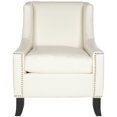 thumbnail image 2 of SAFAVIEH Daniel Club Chair Silver Nail Head, Off-White, 2 of 7