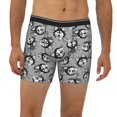 thumbnail image 2 of Men'S Boxer Briefs, Cute Funny Husky Gray Soft And Breathable Mens Underwear Boxer Briefs With Widen Waist, 2 of 2