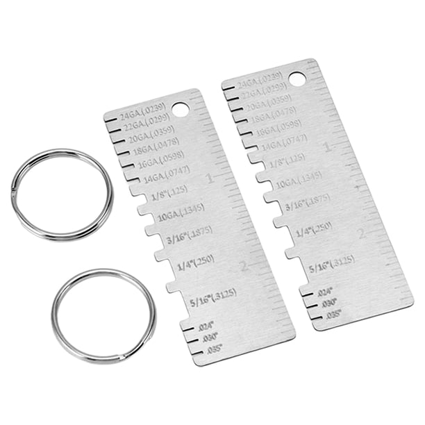 Medidor De Espesor Comprobación Del Diámetro Del Alambre, Láminas De Acero Inoxidable Medidor De Espesor De Soldadura Datos Precisos, Calibre De Metal Material De Acero
