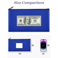 thumbnail image 2 of Bolsas de piel para depósitos bancarios SMARTAKE, paquete de 10 unidades, azules x cm, 2 of 7