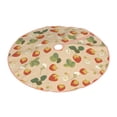 thumbnail image 2 of Bingfone Christmas Tree Skirt Mat Christmas Decoration Interior 48" -Floral Strawberr, 2 of 6