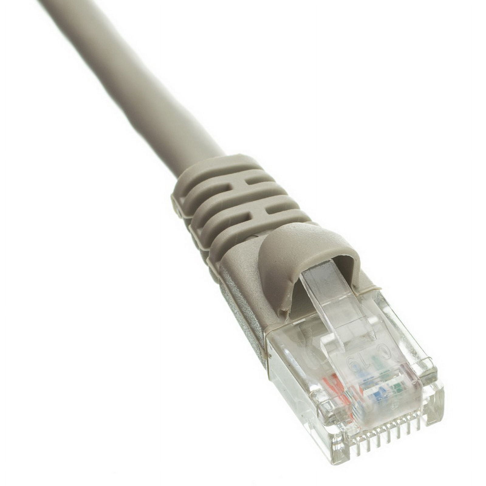 Cat6A Gray Ethernet Patch Cable, Snagless - Molded Boot, 500 Mhz, 25 Foot