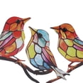 thumbnail image 2 of YAHHU Birds On Branch Desktop Ornaments Iron Double Painted Bird Colorful Figurine Tablet Home Office Decor Knick-Knacks Vivid Metal Art Gifts for Indoor Decoration 3 Birds (7.09 inches / 18.0 cm), 2 of 4