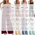 thumbnail image 3 of Cagogo Women's 2 Piece Casual Sets V Neck Sleeveless Tank Top Wide Leg Pants Solid Boho Vacation Outfit Loose Summer Travel Clothes Matching Lounge Sets Tracksuits, Green L, 3 of 6