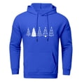 thumbnail image 4 of Men's Christmas Festive Seasonal Hoodie Sweatshirt With Print Winter Blue M, 4 of 5