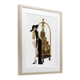 thumbnail image 2 of Stupell Industries Glam Fashionista with Hotel Luggage Birch Framed Print Under Glass, 13 x 16, by Ziwei Li, 2 of 8