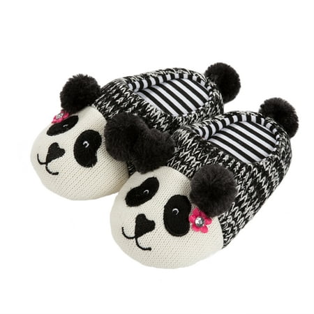 

NUOLUX Autumn Winter Panda Slippers Adorable Warm Shoes Cotton Floor Slippers for Indoor Home - 20CM (Girl/19CM Interior Length)