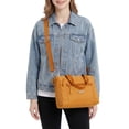 thumbnail image 2 of Gustave Women's Nylon Crossbody Shoulder Bag Multi Pockets Tote Handbag Purse Casual Lightweight Top Handle Satchels for Travel Work Daily - Yellow, 2 of 9