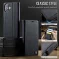 thumbnail image 2 of TOWOND iPhone 16 Case Magnetic Wallet Phone Case Protective Leather Case with Card Holder Function Shockproof Flip Case Black, 2 of 8