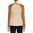 thumbnail image 3 of No Boundaries Junior's Raglan Long Sleeve T-Shirt, 3 of 5