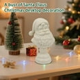 thumbnail image 6 of FYHALE Santa Claus Decor Santa Bust Sculptures, White Santa Claus Head Statue Resin Figurine, Santas Bust Sculptures, Christmas Home Decor Ornament for Bedroom Office Tabletop Bookshelf, 6 of 7