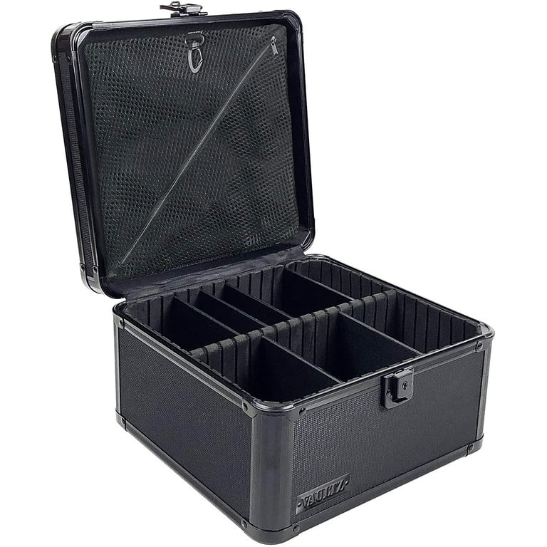 IdeaStream Metal Divided Storage Box 9 H x 8 W x 8 D Black