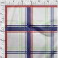 thumbnail image 2 of oneOone Viscose Chiffon White Fabric Madras Check Craft Projects Decor Fabric Printed By The Yard 42 Inch Wide, 2 of 4