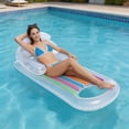 thumbnail image 5 of MMJ Inflatable Armchair Pool Lounger with Head and Arm Rest Foldable Floating Seat for Adults Summer Beach Water Relaxation, 5 of 9