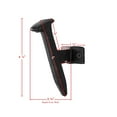 thumbnail image 2 of Danya B Black Cast Iron Industrial Railway Nail Head Decorative Wall Hooks (Set of 6), 2 of 4