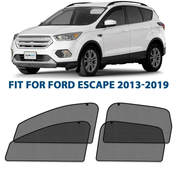CLIM ART Magnetic Car Window Shades for Ford Escape 2013-2019 – Custom-Fit Sun Blocker Curtains, Side Window Covers, Essential Car Accessories for Camping, Baby, and Privacy Protection - MS0218
