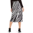 thumbnail image 2 of Alfani Women's Zebra-Print A-Line Midi Skirt  Black Size 8, 2 of 3