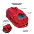 thumbnail image 3 of Kurgo G-Train Dog Carrier Backpack for Small Pets Cat & Dog Backpack for Hiking, Camping or Travel Chest Straps & Hip Belt Reflective Two Water Bottle Sleeves Chili Red, 3 of 11