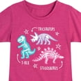 thumbnail image 3 of Instant Message - Type of Dinosaurs Fitted Short Sleeve Graphic T-Shirt, 3 of 6