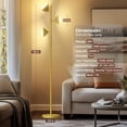 thumbnail image 6 of RGB Floor Lamp for Living Room 36W LED Standing Lamp with 3 Lights Dimmable Smart Lamp with Remote & Touch Control Colors Changing& DIY Mode Modern Tree Tall Lamp, 6 of 8