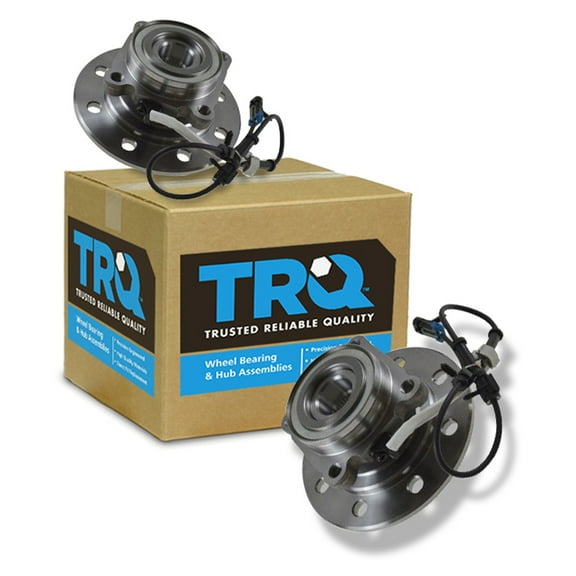 TRQ Front Inner Wheel Hub & Bearing Pair for Chevy GMC HD Truck 4WD 4x4 w/ ABS BHA53338 Fits select: 1995-2000 CHEVROLET GMT-400, 1995-2000 GMC SIERRA