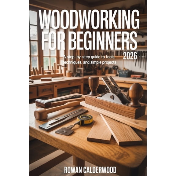 Woodworking for Beginners 2026: A step-by-step Guide to Tools, Techniques, and Simple Projects, (Paperback)