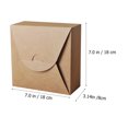thumbnail image 2 of BRIGHTFUFU 10Pcs Square Container Kraft Paper for Event Planning and Giving, 2 of 6